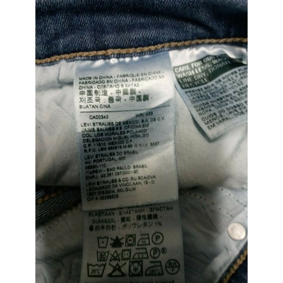 Levi's Capri Jeans Size 27 Cuffed Levis Stretch Capris Inseam 21.5" Red Tab - Picture 11 of 12